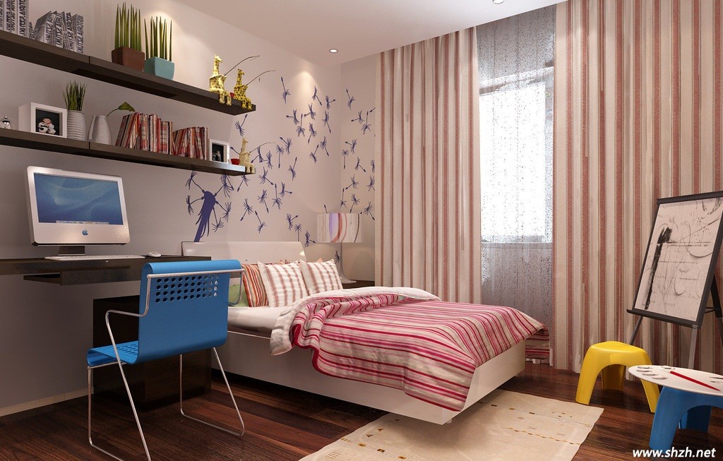 活潑可愛(ài)的兒童房設(shè)計(jì)