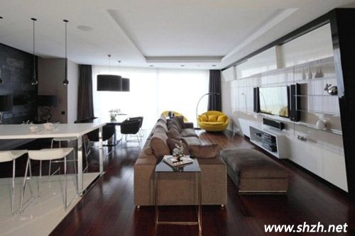 客廳中的餐廳設計方案